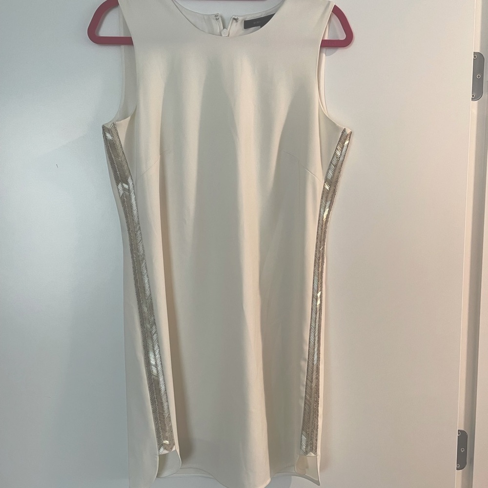 BCBG Maxazria White Sheath Dress- Size M